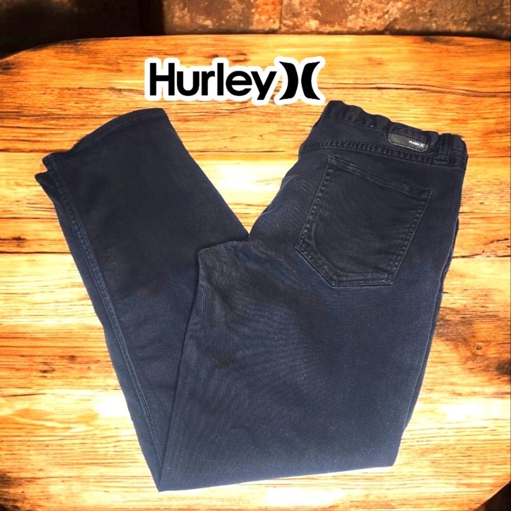 HURLEY Black Straight Leg Jeans- W36
